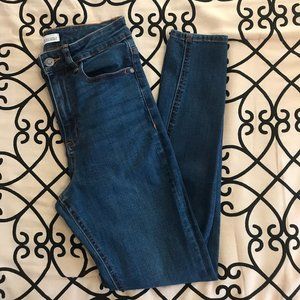 ZARA Dark Blue Skinny HIGH WAISTED Jeans